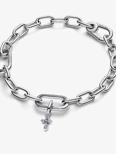 Pandora ME szikrázó kereszt mini függő charm