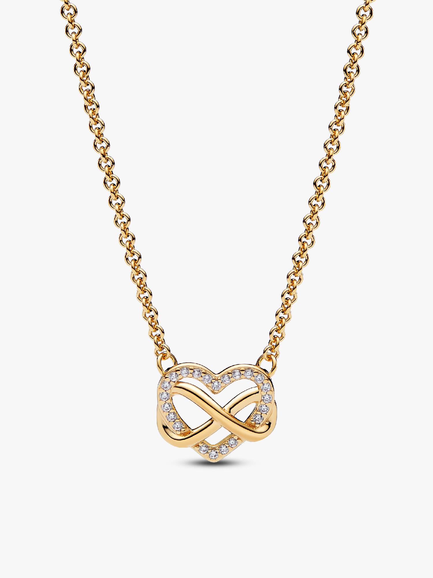 Szikrázó végtelenjel szív collier nyaklánc