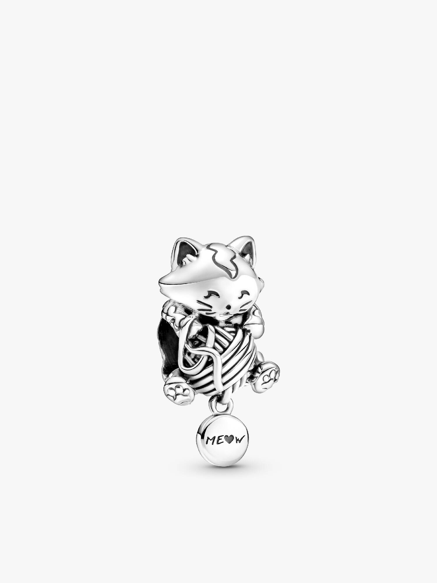 Cica és gombolyag charm