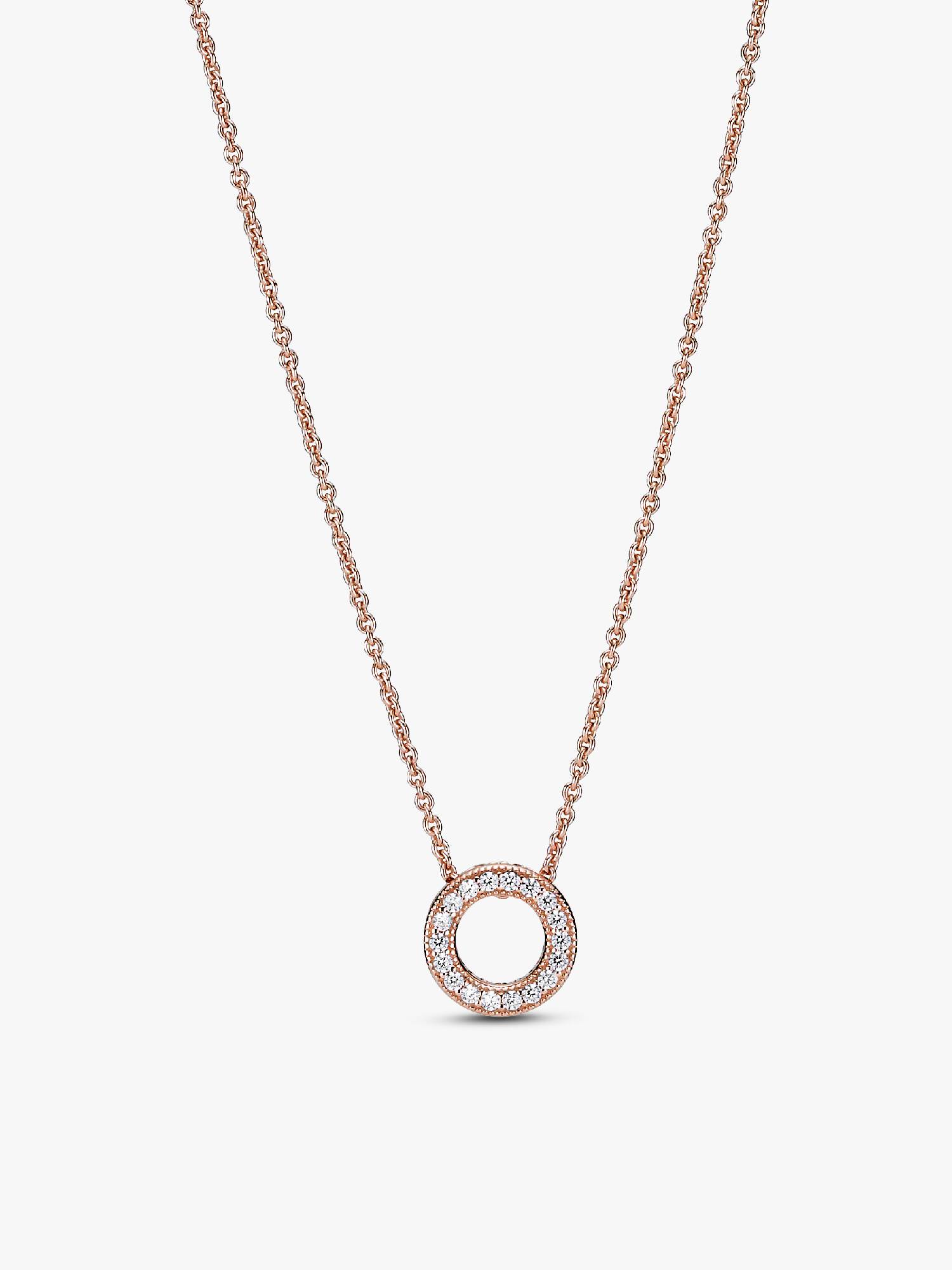 Pandora logó pavé karika collier nyaklánc