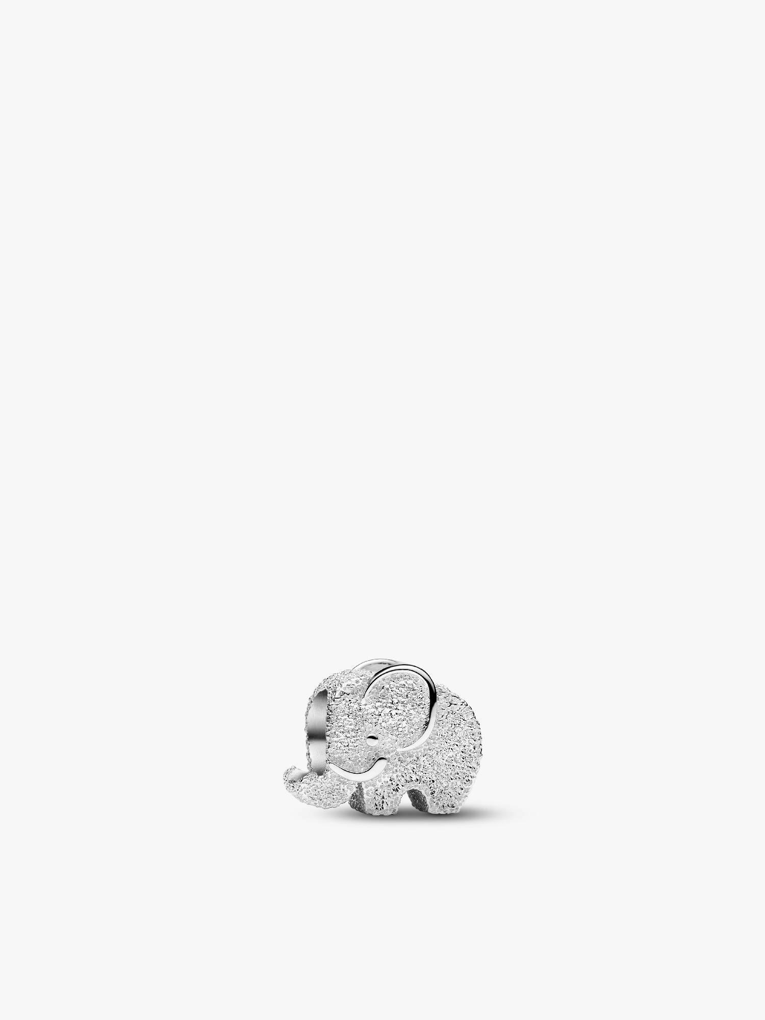 Texturált elefánt mini charm