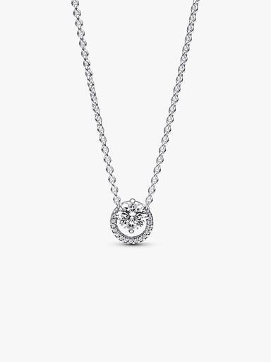 Szikrázó kerek glória medálos collier nyaklánc