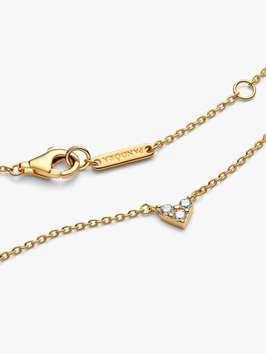 Tripla köves szív collier nyaklánc