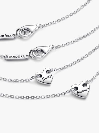 Örökkön örökké megosztható szív collier nyaklánc