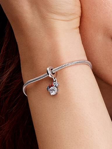 Disney Minnie egér sziluett függő charm