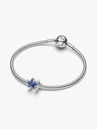 Színes tengeri csillag mini charm