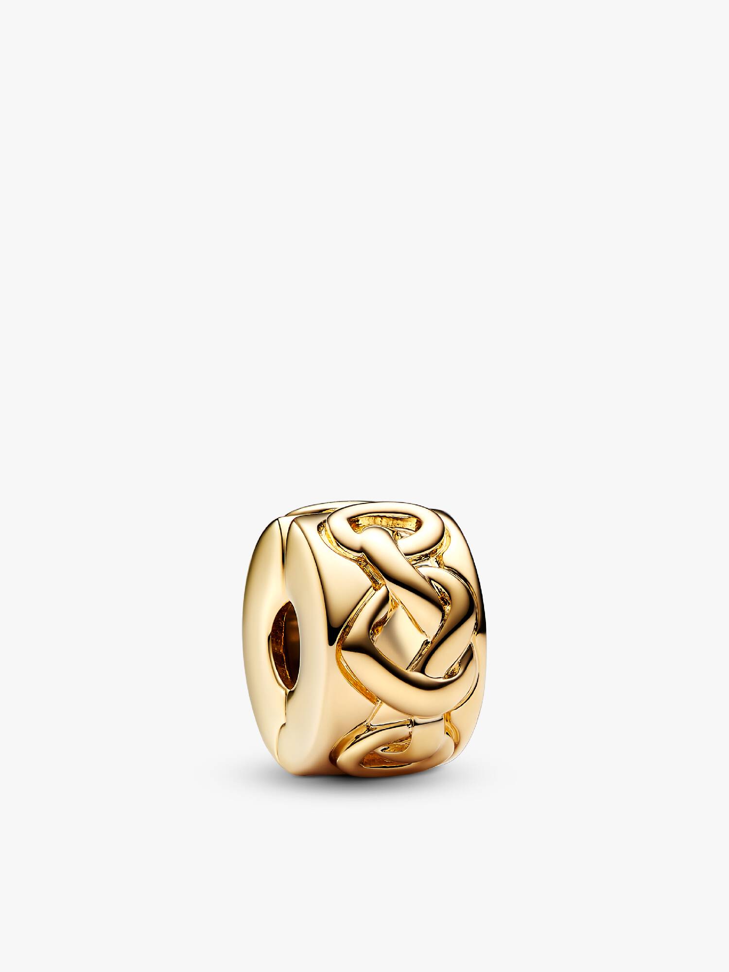 Összefonódó szívek klip charm