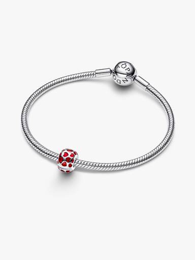 Szívek kerek klip charm