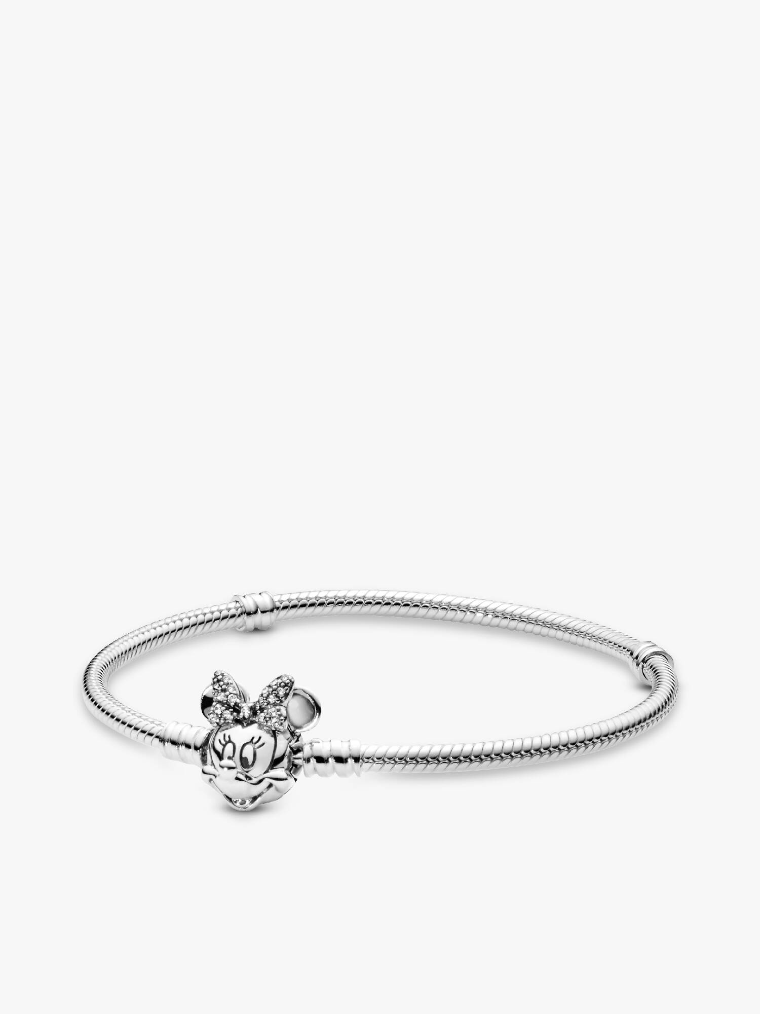 Disney, Pandora Moments kígyólánc karkötő Pavé Minnie Egér zárral
