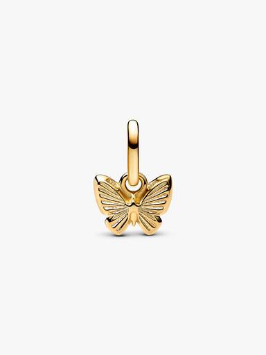 Kék pillangó mini függő charm