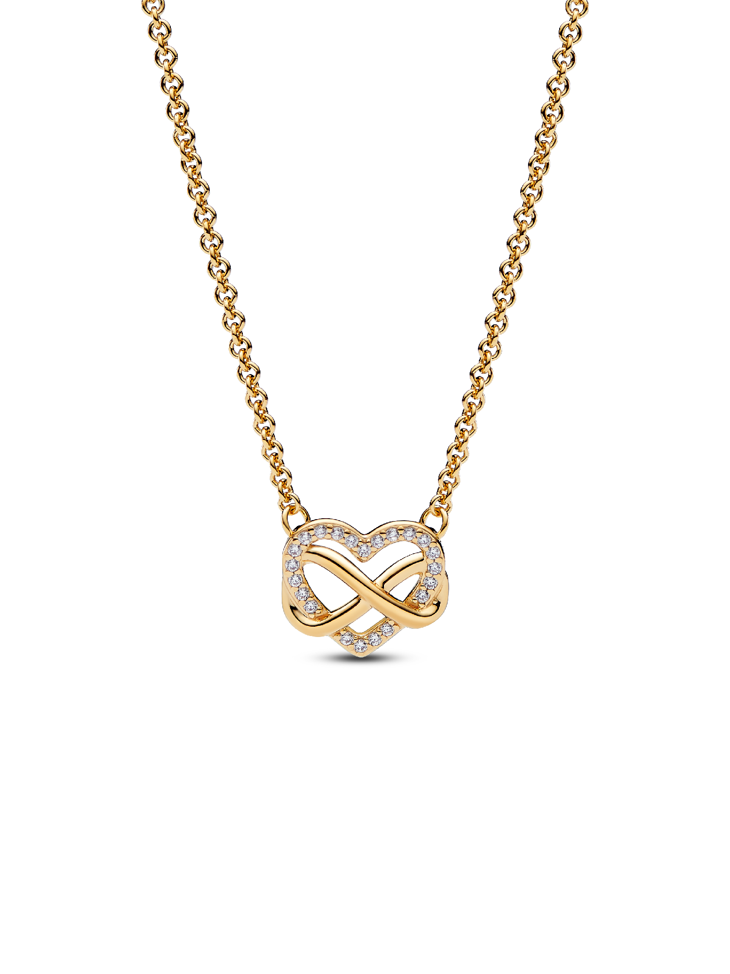 Szikrázó végtelenjel szív collier nyaklánc