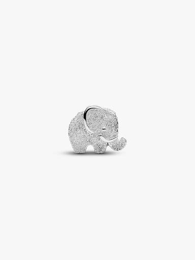 Texturált elefánt mini charm