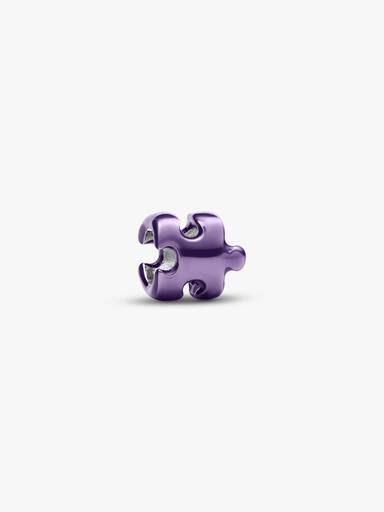 Lila puzzle-darab mini charm