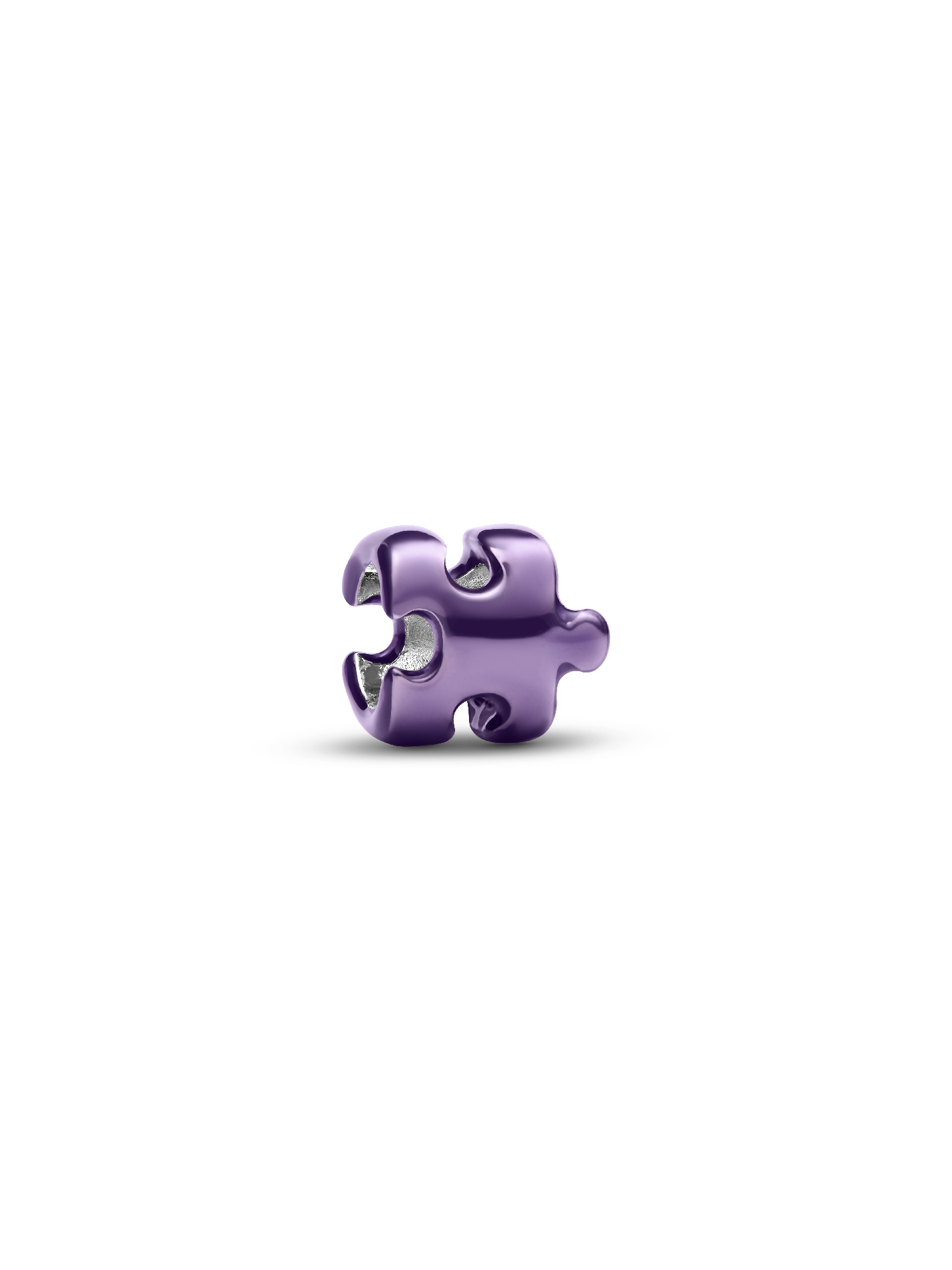 Lila puzzle-darab mini charm