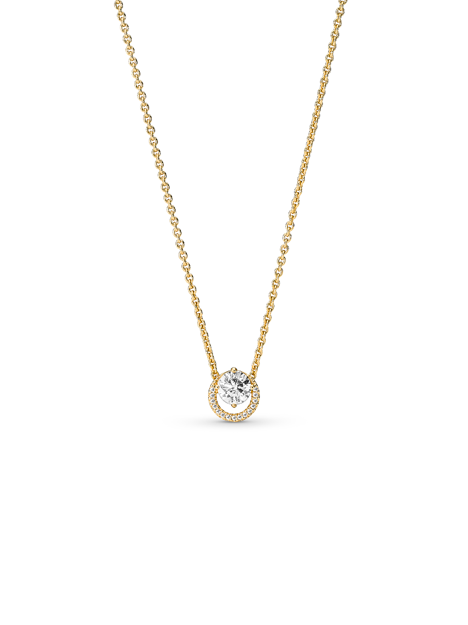 Szikrázó kerek glória medálos collier nyaklánc