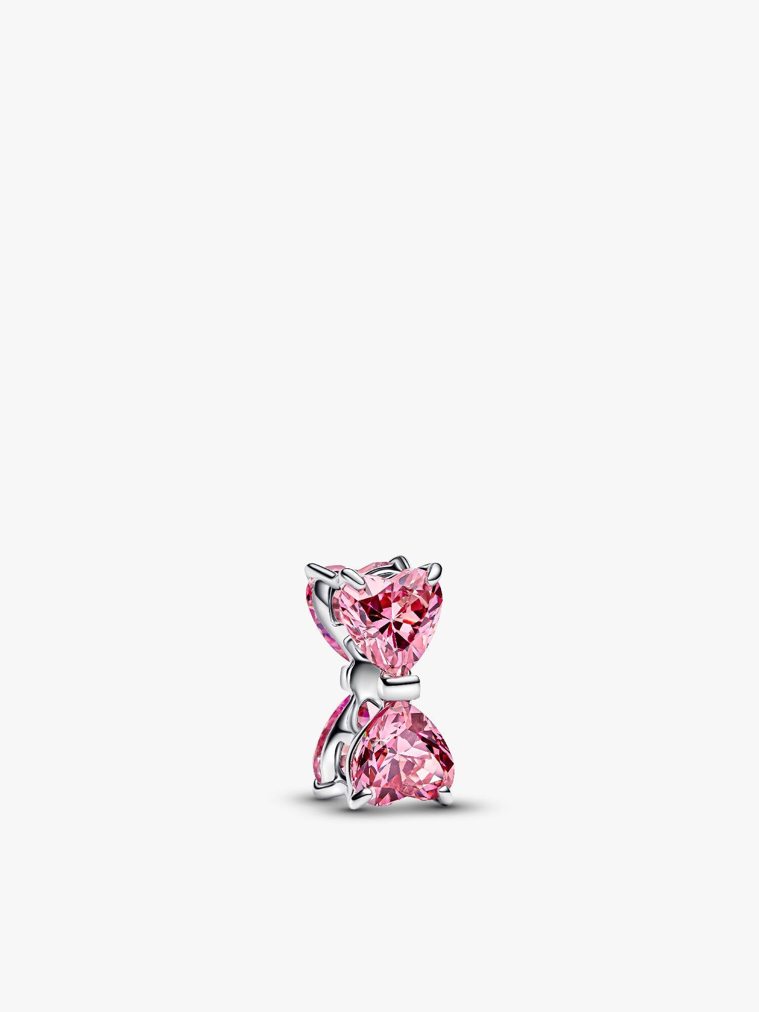 Rózsaszín masni charm