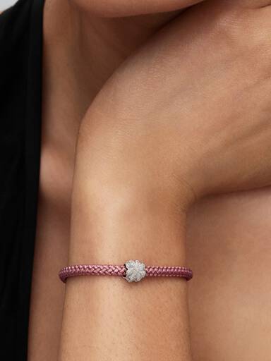 Texturált lóhere mini charm