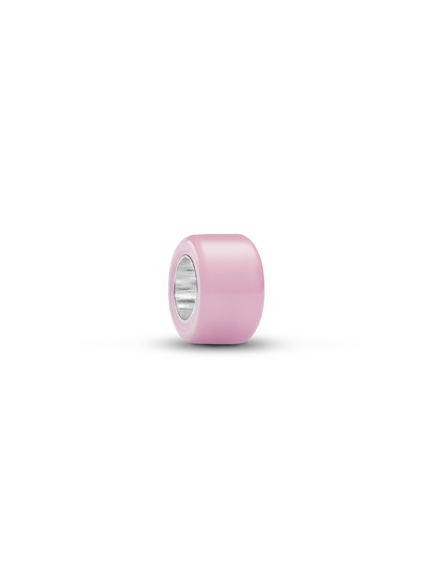 Rózsaszín muranói üveg mini charm