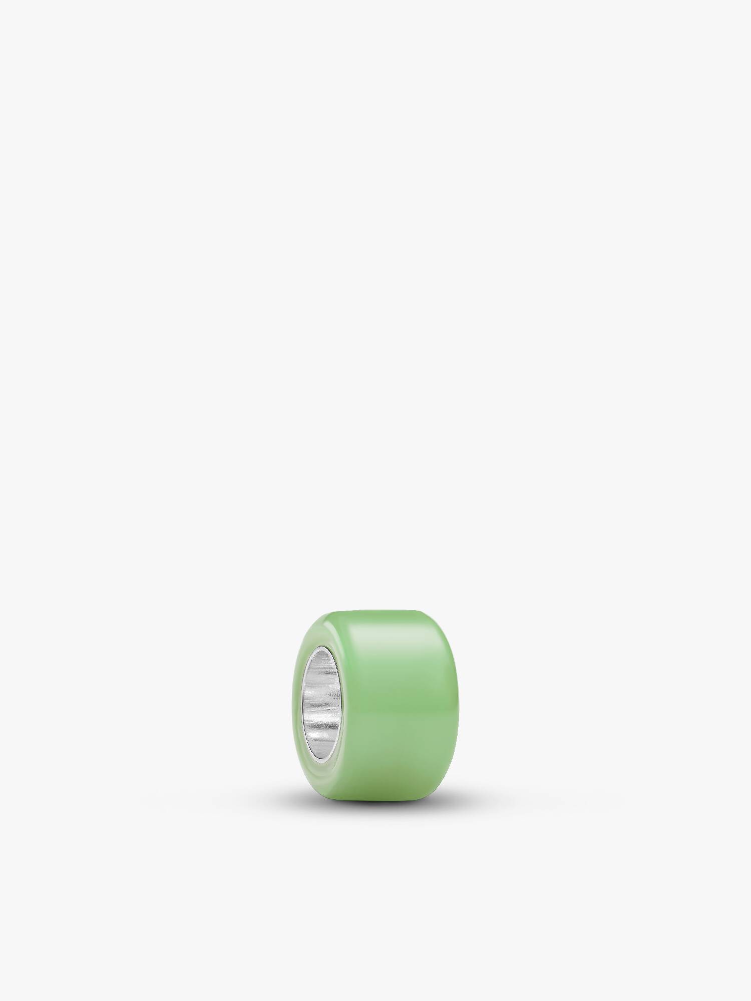 Zöld muranói üveg mini charm