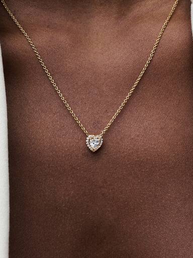Szikrázó szív collier nyaklánc