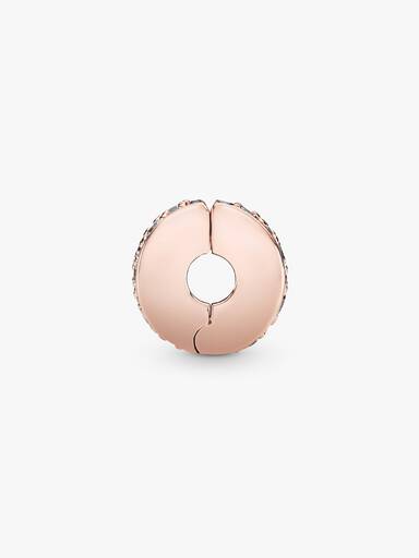 Áttetsző pavé klip charm