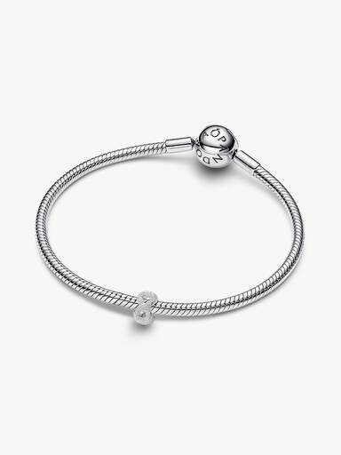 Texturált végtelenjel mini charm