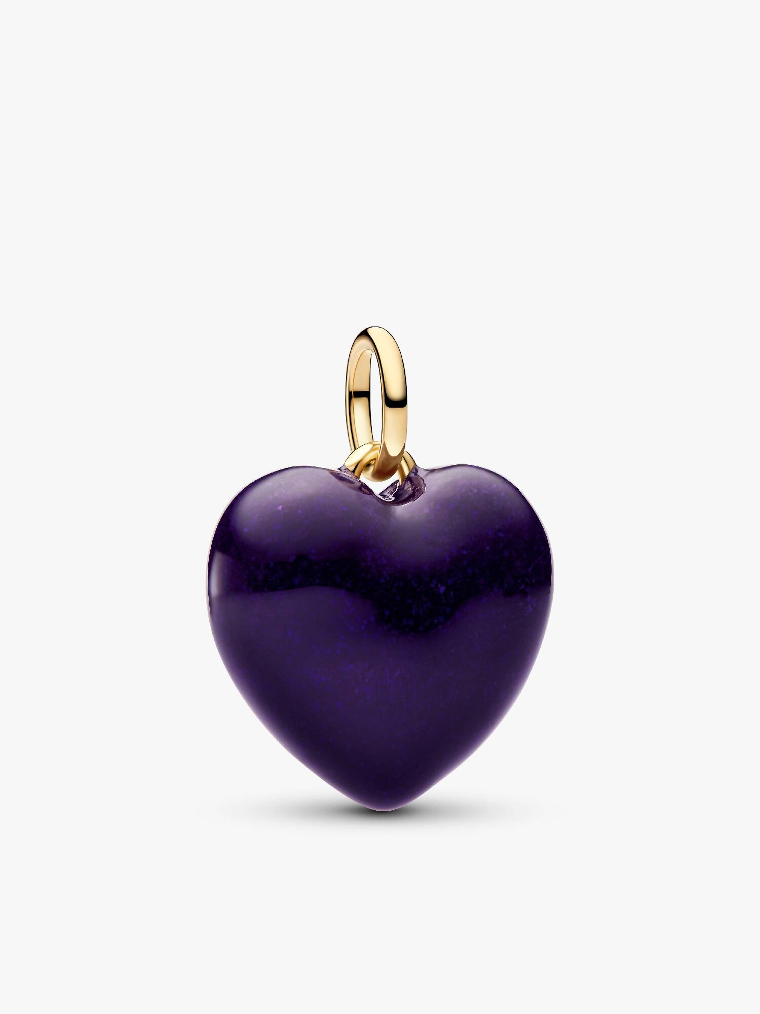 Bíbor szív függő charm