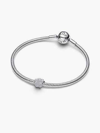 Texturált lóhere mini charm
