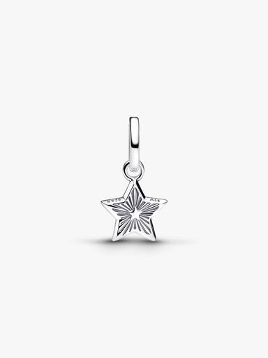 Kék csillag mini függő charm