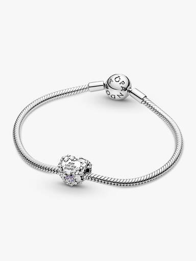 Anyu százszorszép szív charm