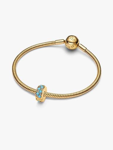 Vízkék klip charm