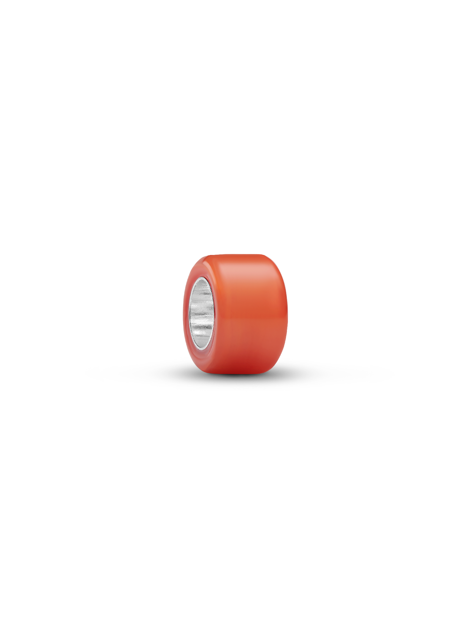 Narancssárga muranói üveg mini charm