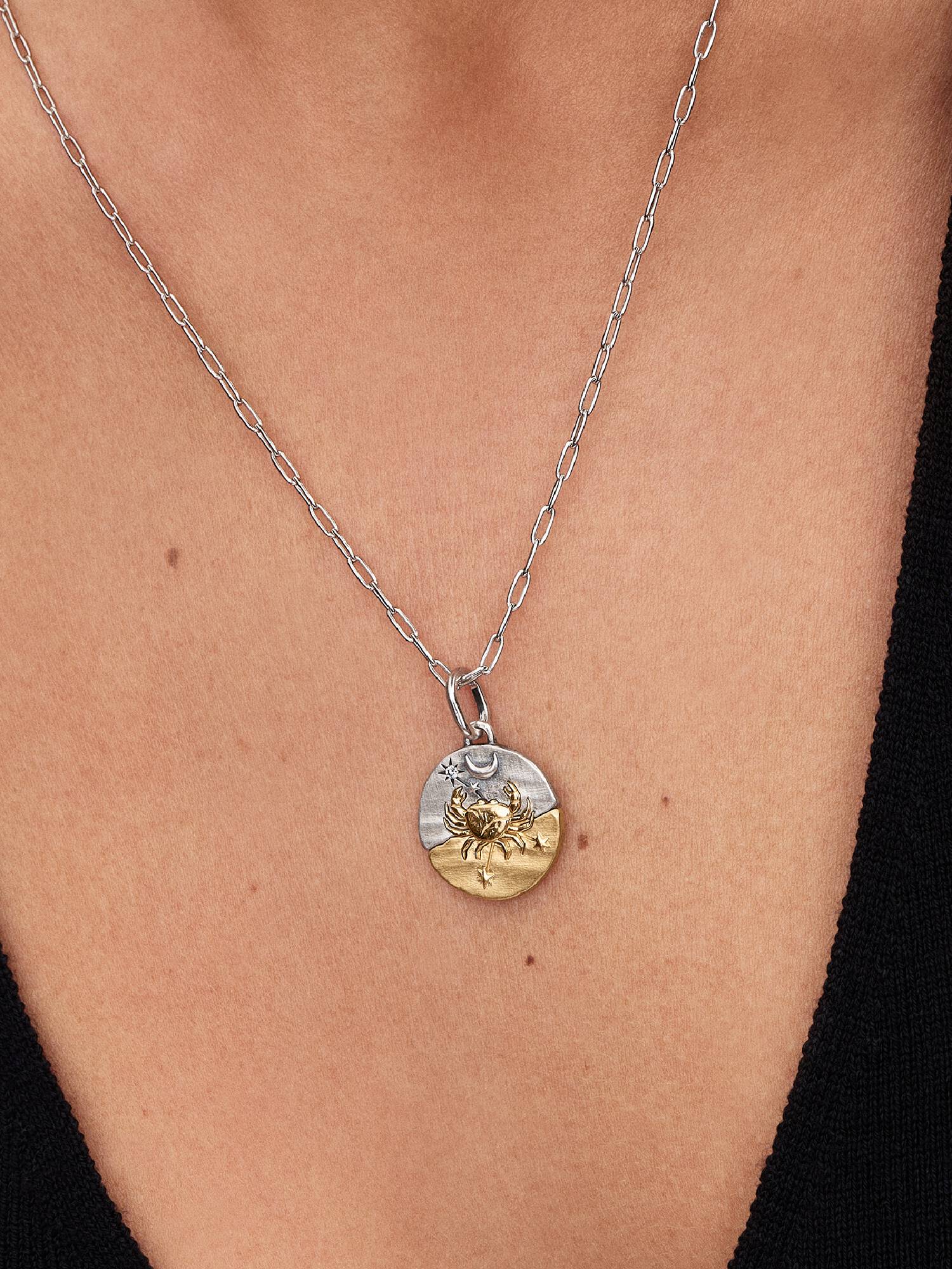 Rák csillagjegy medál charm