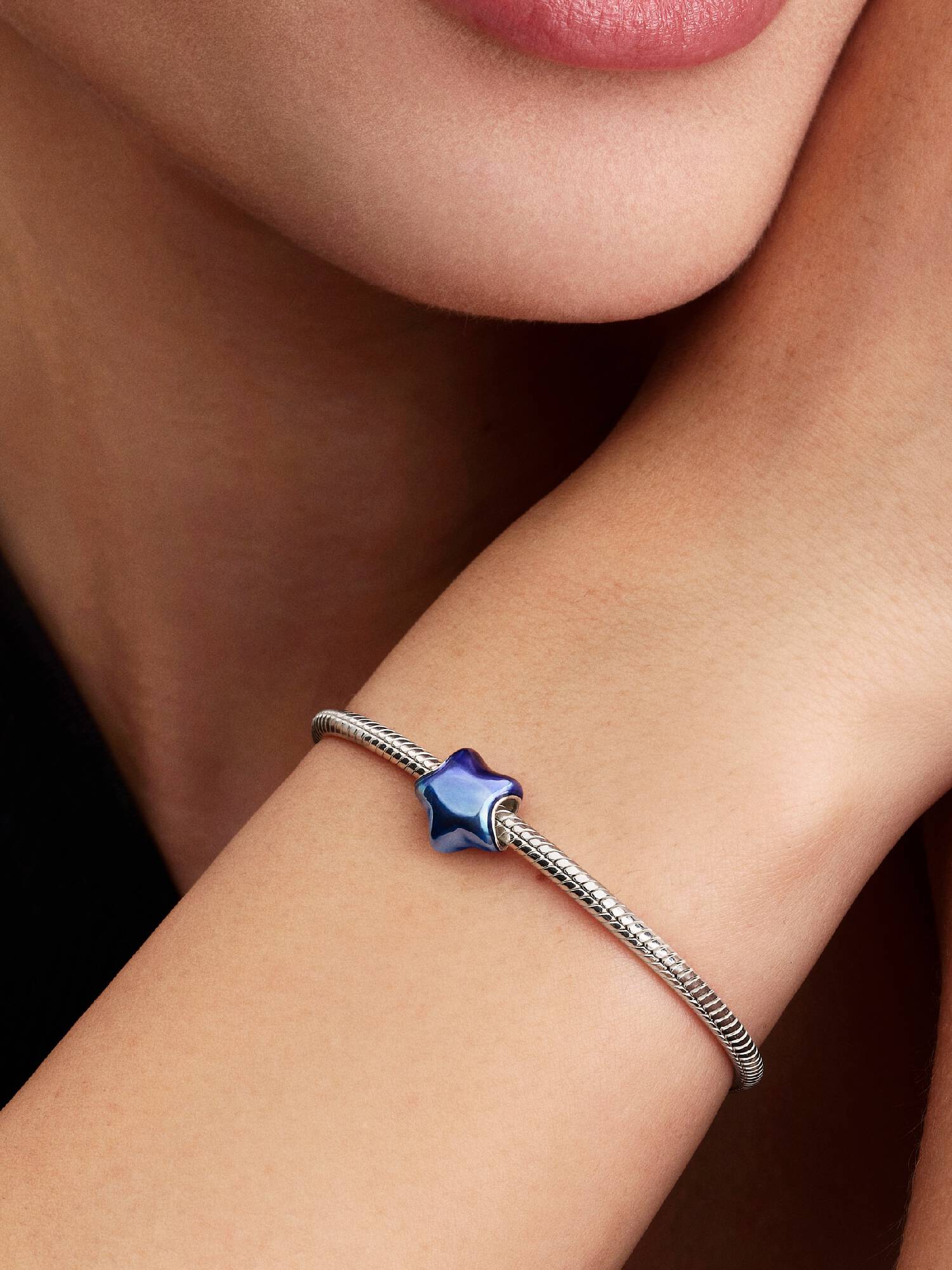 Kék csillag charm