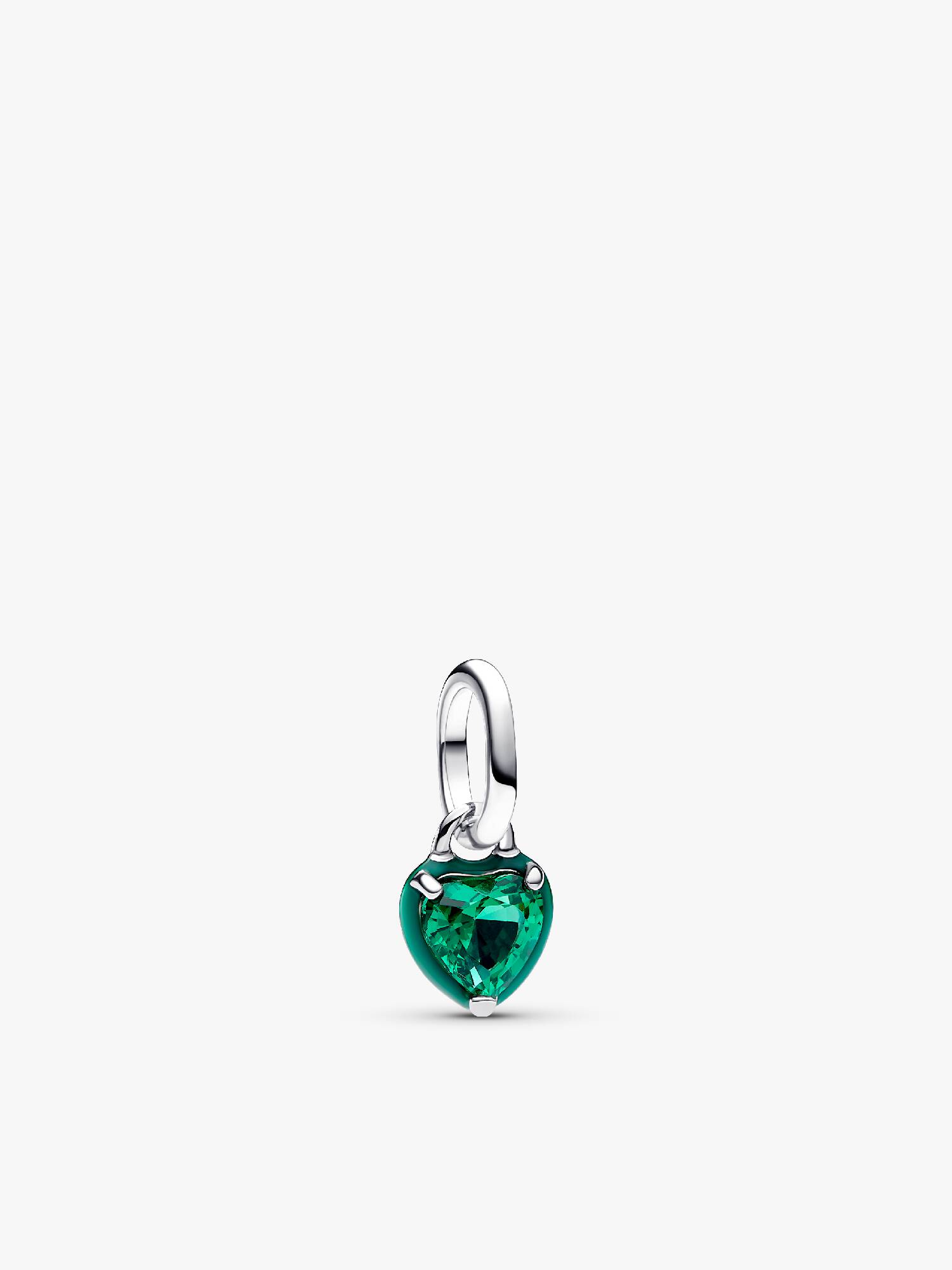 Zöld csakra szív mini függő charm