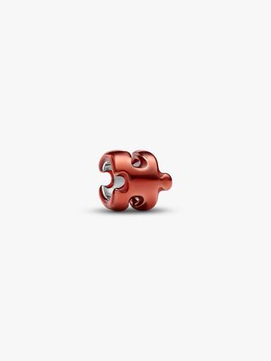 Narancssárga puzzle-darab mini charm