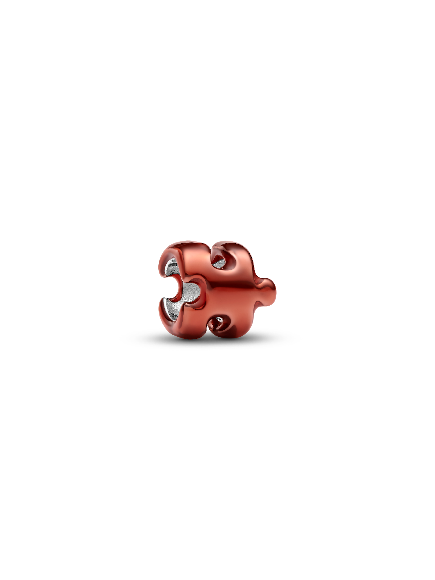 Narancssárga puzzle-darab mini charm