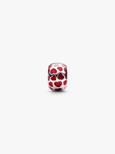 Szívek kerek klip charm
