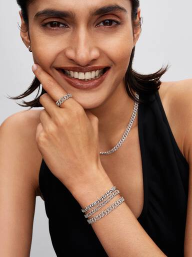 Pandora Timeless Pavé kubai láncos karkötő