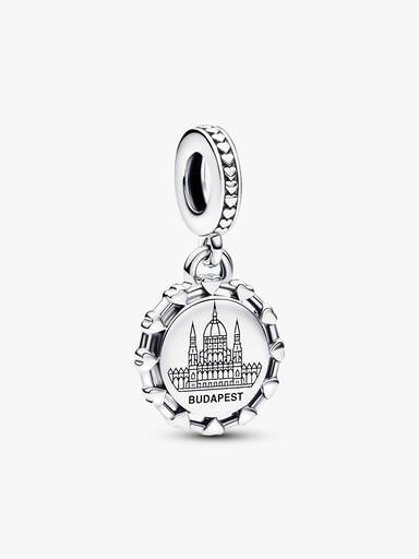 Gravírozható Magyar Parlament függő charm